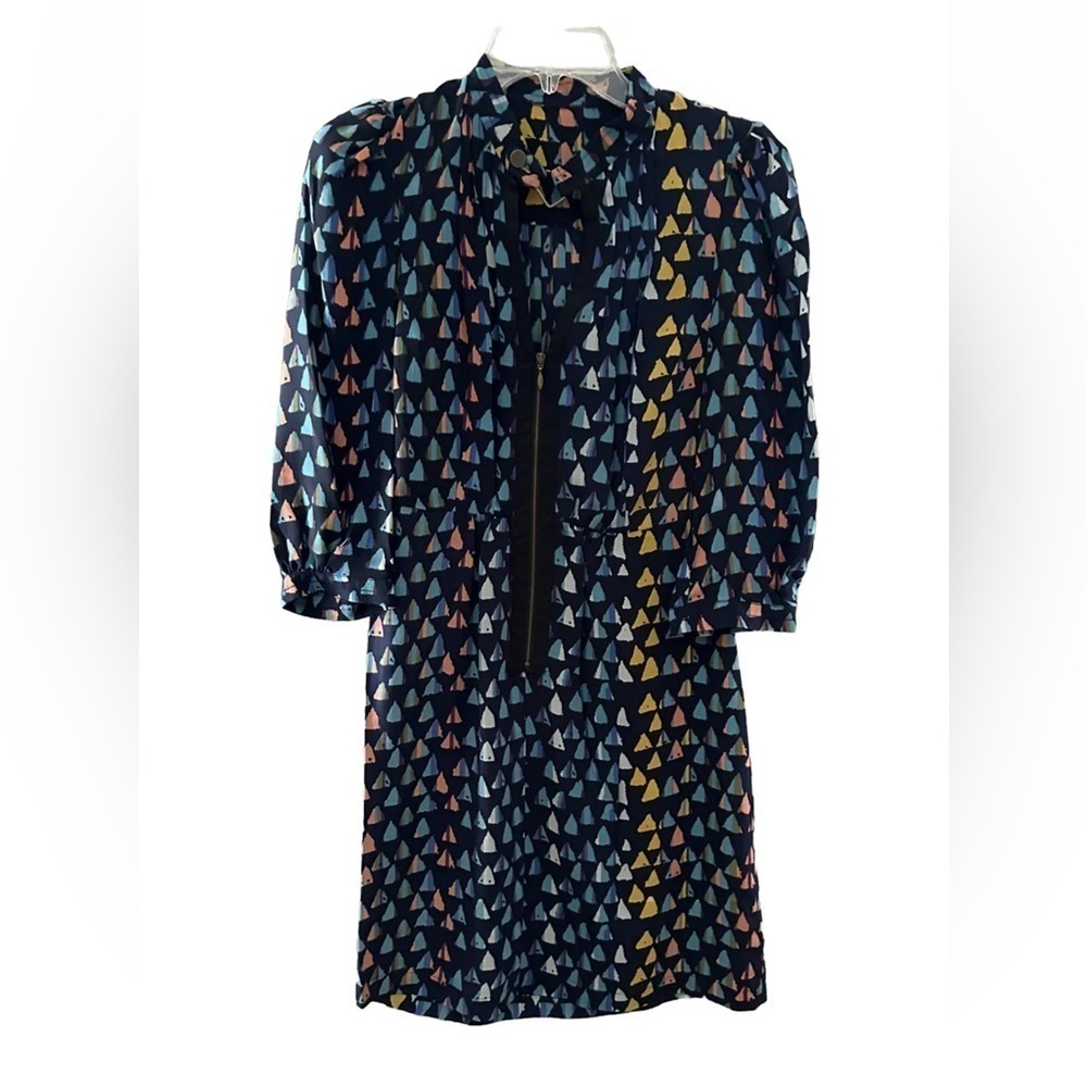 Anthropologie plenty by tracy reese novelty print  navy dress